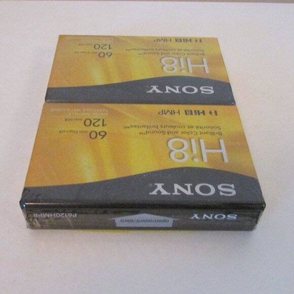 NEW Sony Hi8 HMP Digital8 Video Recording Tape, Sealed 2 pack - Picture 4 of 5